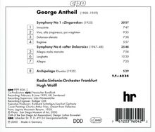 George Antheil (1900-1959): Symphonien Nr.1 &amp; 6, CD