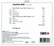 Joachim Raff (1822-1882): Klaviertrios Nr.1 &amp; 4, CD