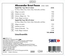 Alexander Fesca (1820-1849): Septette Nr.1 &amp; 2, CD