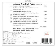 Johann Friedrich Fasch (1688-1758): Kantaten &amp; Orchesterwerke, CD