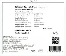 Johann Joseph Fux (1660-1741): Il Fonte della Salute (Oratorium op.23), 2 CDs