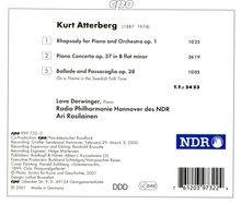 Kurt Atterberg (1887-1974): Klavierkonzert op.37, CD