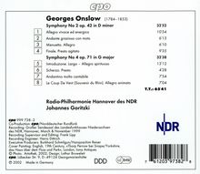 Georges Onslow (1784-1852): Symphonien Nr.2 &amp; 4, CD