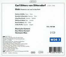 Karl Ditters von Dittersdorf (1739-1799): Giob (Oratorium), 2 CDs
