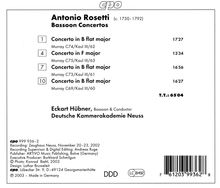 Antonio Rosetti (1750-1792): Fagottkonzerte Murray C69,73-75, CD