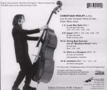 Christian Wolff (geb. 1934): Werke für Kontrabass "Look She Said", CD