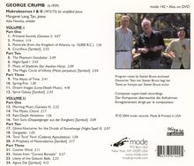 George Crumb (1929-2022): Makrokosmos I &amp; II, CD