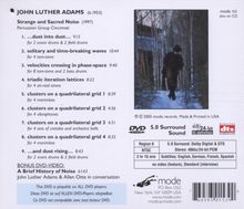 John Luther Adams (geb. 1953): Kammermusik für Percussion "Strange &amp; Sacred Noise", DVD
