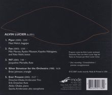 Alvin Lucier (geb. 1931): Kammermusik "Ever Present", CD