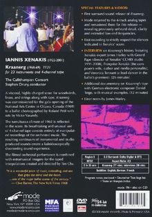 Iannis Xenakis (1922-2001): Kraanerg für 23 Instrumente &amp; 4-Channel-Tape, DVD