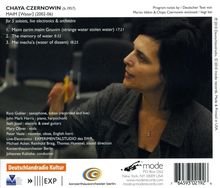 Chaya Czernowin (geb. 1957): Maim (Water), CD