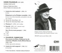 Henri Pousseur (1929-2009): Kammermusik für Flöte, CD
