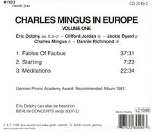 Charles Mingus (1922-1979): Mingus In Europe Volume 1, CD