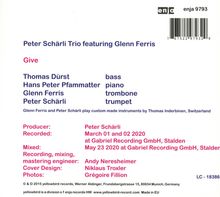 Peter Schärli &amp; Glenn Ferris: Give, CD