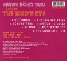 Rainer Böhm (geb. 1977): Live At The Bird's Eye, CD