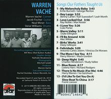 Warren Vaché (Trumpet) (geb. 1951): Songs Our Fathers Taught Us, CD