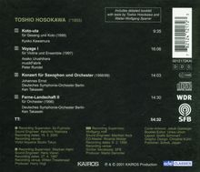 Toshio Hosokawa (geb. 1955): Ferne Landschaft II für Orchester, CD