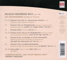 Wilhelm Friedemann Bach (1710-1784): Symphonien D-Dur F.64,d-moll F.65,F-Dur F.67, CD