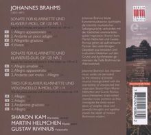 Johannes Brahms (1833-1897): Sonaten für Klarinette &amp; Klavier op.120 Nr.1 &amp; 2, CD