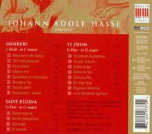 Johann Adolph Hasse (1699-1783): Te Deum G-Dur, CD