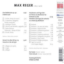 Max Reger (1873-1916): Beethoven-Variationen op.86, CD