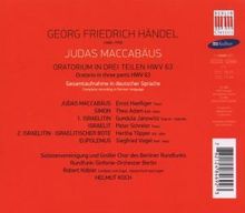 Georg Friedrich Händel (1685-1759): Judas Maccabaeus (in deutscher Sprache), 2 CDs