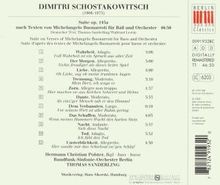 Dmitri Schostakowitsch (1906-1975): Michelangelo-Suite op.145a für Baß &amp; Orchester, CD