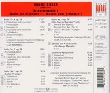 Hanns Eisler (1898-1962): Orchesterwerke Vol.1, CD