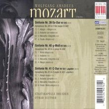 Wolfgang Amadeus Mozart (1756-1791): Symphonien Nr.39-41, CD