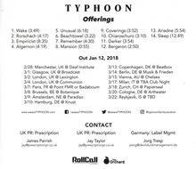 Typhoon: Offerings, CD