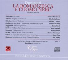 Gaetano Donizetti (1797-1848): La Romanzesca e l'Uomo Nero, CD