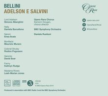 Vincenzo Bellini (1801-1835): Adelson e Salvini, 2 CDs