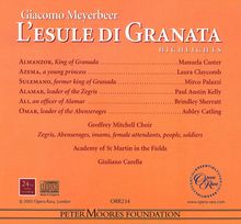 Giacomo Meyerbeer (1791-1864): L'Esule Di Granata (Ausz.), CD