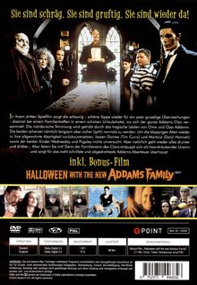 "Sie sind schräg. Sie sind gruftig. Sie sind wieder da!" und "inkl. Bonus-Film HALLOWEEN WITH THE NEW ADDAMS FAMILY."