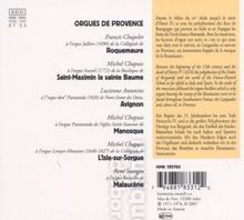 Orgues de Provence, CD