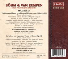 Max Reger (1873-1916): Hiller-Variationen op.100, CD