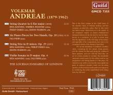 Volkmar Andreae (1879-1962): Streichtrio op.29, CD