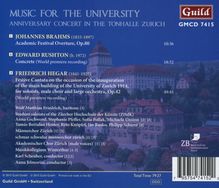 Friedrich Hegar (1841-1927): Festliche Kantate zur Einweihung des Hauptgebäudes der Universität Zürich 1914, CD