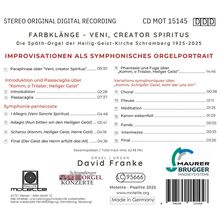 Stereo Original Digital Recording, CD MOT 15145, DDD. Farbe und Text über Orgelimprovisationen. Made in Germany.