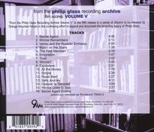 Philip Glass (geb. 1937): Filmmusik: Philip Glass Recording Archive Vol.5 - Film Scores, CD