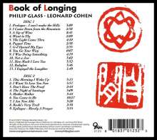 Philip Glass (geb. 1937): Book of Longing (Liederzyklus nach Leonard Cohen), 2 CDs