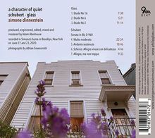 Simone Dinnerstein - A Character of Quiet (Schubert / Glass), CD