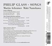 Philip Glass (geb. 1937): Songs, CD