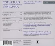 Henryk Mikolaj Gorecki (1933-2010): Chorwerke "Totus Tuus", CD