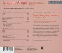 Gregorio Allegri (1582-1652): Missa in lectulo meo, CD