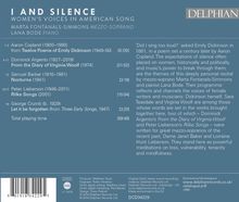 Marta Fontanals-Simmons - I And Silence, CD