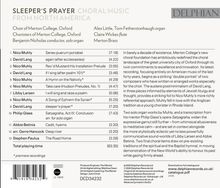 Merton College Choir Oxford - Sleeper's Prayer, CD