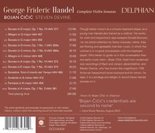 Georg Friedrich Händel (1685-1759): Violinsonaten op.1 Nr.1,3,6,13,14,15, CD