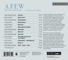 "A FEW REFLECT THE HEART" listet Musikstücke von Seán Morgan-Rooney und anderen Künstlern auf. Rechts: Details zum Album.