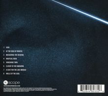 Texte: "Void", "At the Edge of Winter", "Measuring the Heavens", "Nautical Dusk", "Vanishing Twin", "Closer to the Unknown".  
Hintergrund: Dunkelblau mit heller Linie.  
Logo: Kscope.